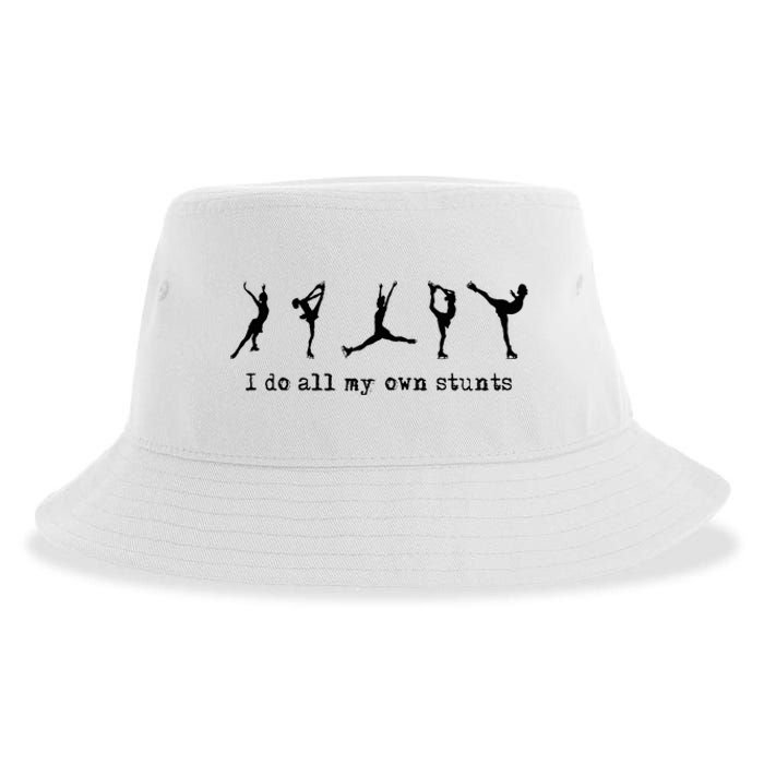 Figure Skating Cute Funny Ice Skating Sustainable Bucket Hat