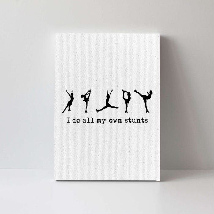 Figure Skating Cute Funny Ice Skating Canvas