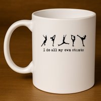 Figure Skating Cute Funny Ice Skating 11oz C Handle Ceramic Mug