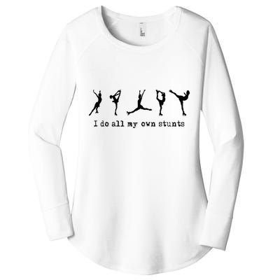 Figure Skating Cute Funny Ice Skating Women's Perfect Tri Tunic Long Sleeve Shirt
