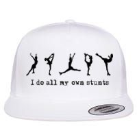 Figure Skating Cute Funny Ice Skating Flat Bill Trucker Hat