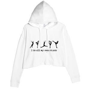 Figure Skating Cute Funny Ice Skating Crop Fleece Hoodie