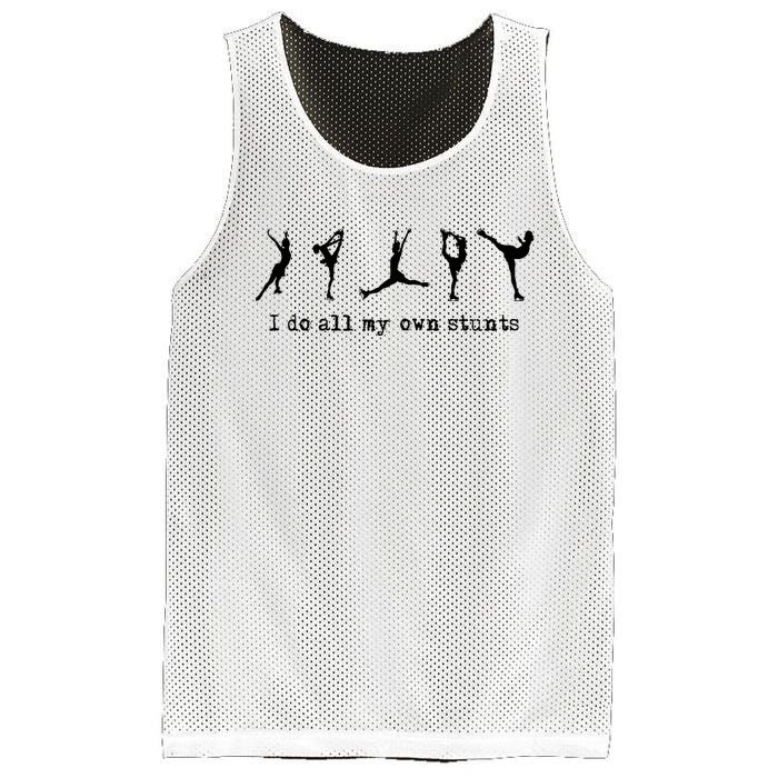 Figure Skating Cute Funny Ice Skating Mesh Reversible Basketball Jersey Tank