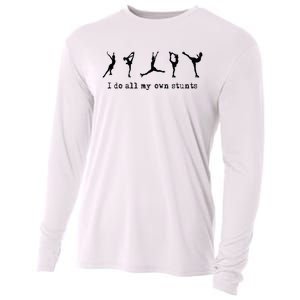 Figure Skating Cute Funny Ice Skating Cooling Performance Long Sleeve Crew