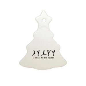 Figure Skating Cute Funny Ice Skating Ceramic Tree Ornament