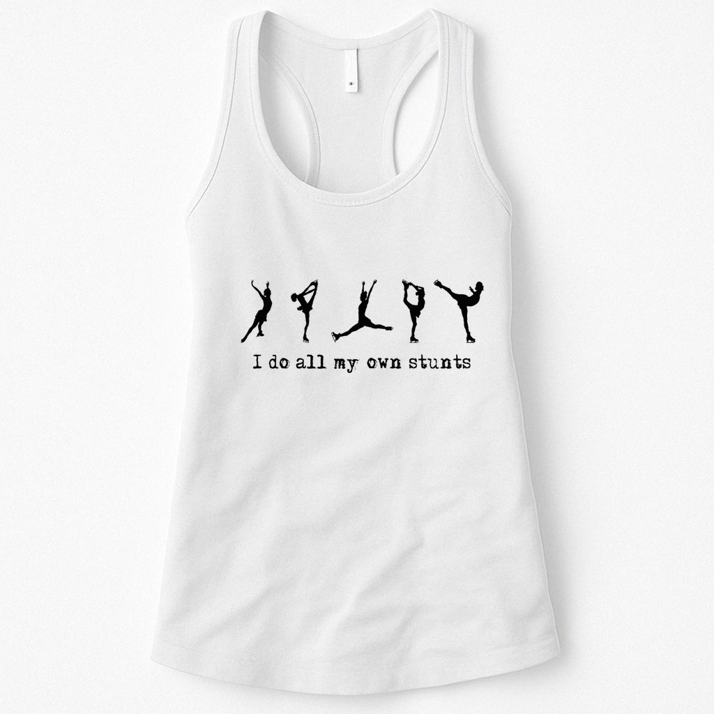 Figure Skating Cute Funny Ice Skating Womens Tank Top
