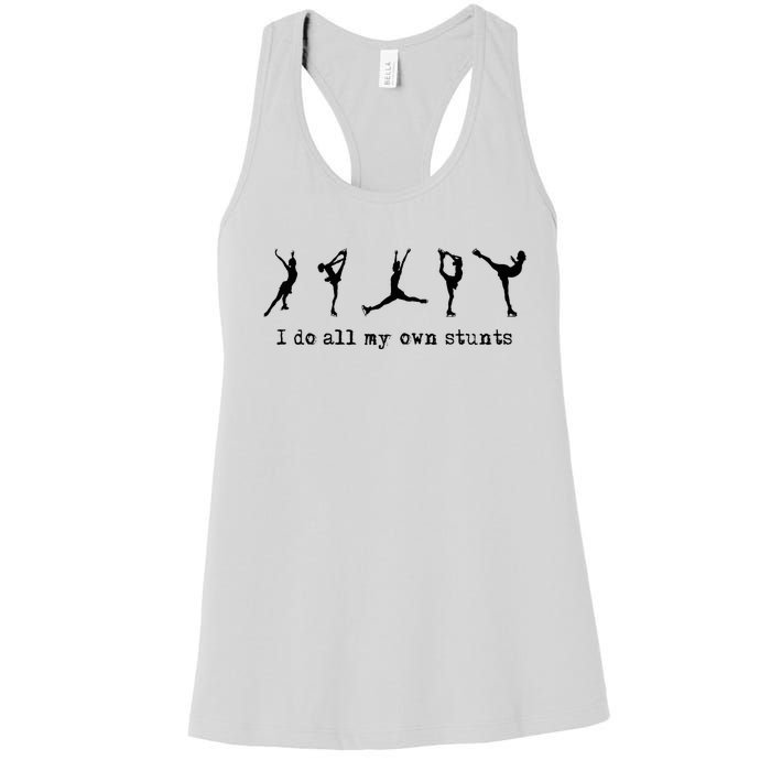 Figure Skating Cute Funny Ice Skating Women's Racerback Tank