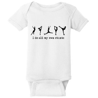 Figure Skating Cute Funny Ice Skating Baby Bodysuit