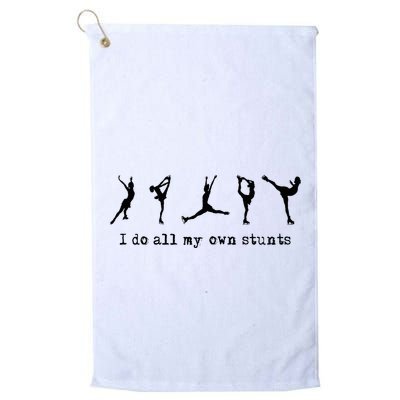 Figure Skating Cute Funny Ice Skating Golf Towel