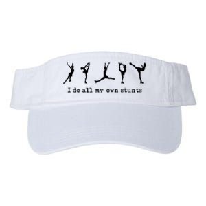 Figure Skating Cute Funny Ice Skating Valucap Bio-Washed Visor