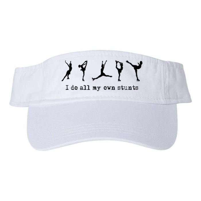 Figure Skating Cute Funny Ice Skating Valucap Bio-Washed Visor