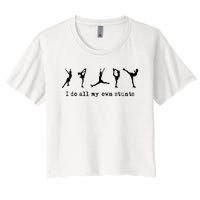 Figure Skating Cute Funny Ice Skating Women's Crop Top Tee