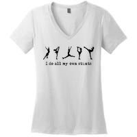 Figure Skating Cute Funny Ice Skating Women's V-Neck T-Shirt