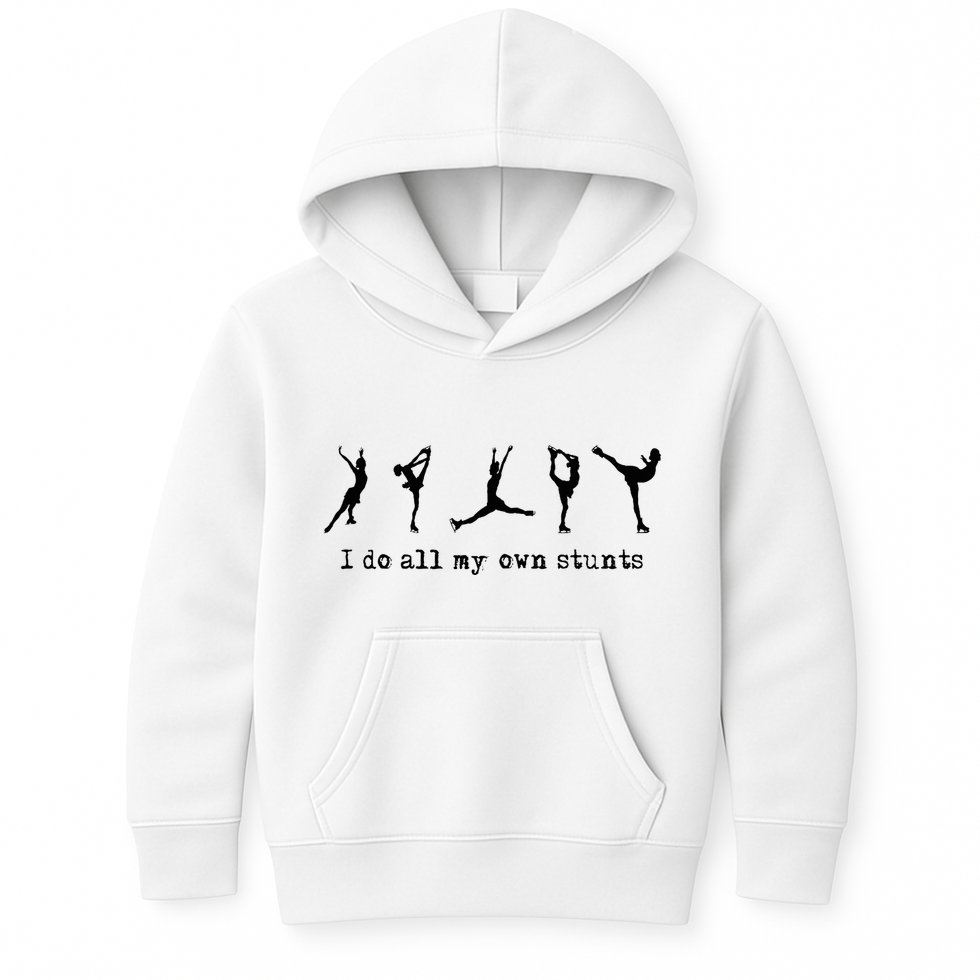 Figure Skating Cute Funny Ice Skating Kids Hoodie