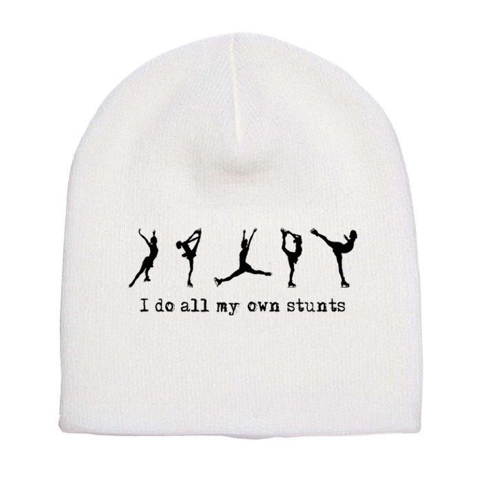 Figure Skating Cute Funny Ice Skating Short Acrylic Beanie