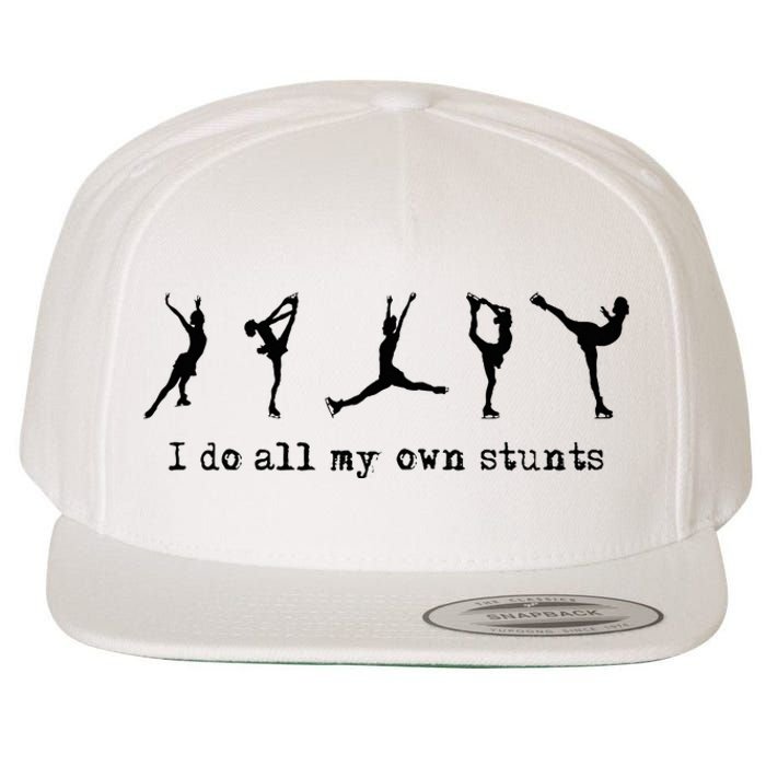 Figure Skating Cute Funny Ice Skating Wool Snapback Cap