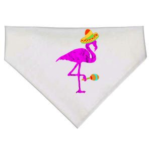 Flamingo Sombrero Costume Funny Mexican Exotic Bird Maraca Gift USA-Made Doggie Bandana