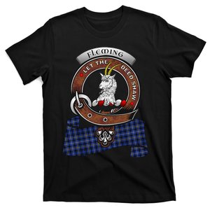 Fleming Scottish Clan Badge & Tartan T-Shirt