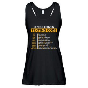 Funny Senior CitizenS Texting Code For Grandpa Ladies Essential Flowy Tank