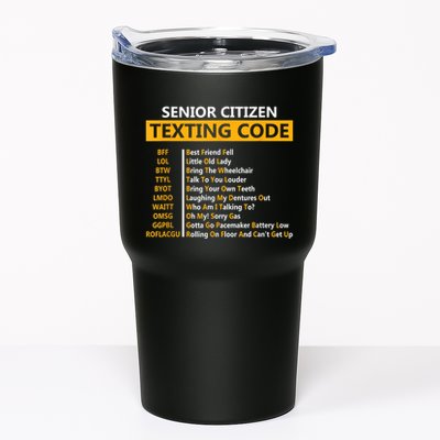 Funny Senior CitizenS Texting Code For Grandpa Tumbler