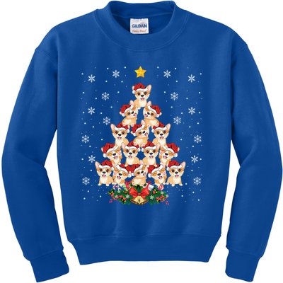 Funny Santa Corgi Xmas Gift Corgi Christmas Tree Great Gift Kids Sweatshirt