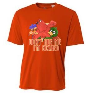 Funny Saying Don't Hug Me I'm Scareds Sarcasm Design Cooling Performance Crew T-Shirt