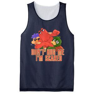 Funny Saying Don't Hug Me I'm Scareds Sarcasm Design Mesh Reversible Basketball Jersey Tank