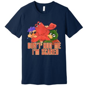 Funny Saying Don't Hug Me I'm Scareds Sarcasm Design Premium T-Shirt