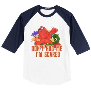 Funny Saying Don't Hug Me I'm Scareds Sarcasm Design Baseball Sleeve Shirt