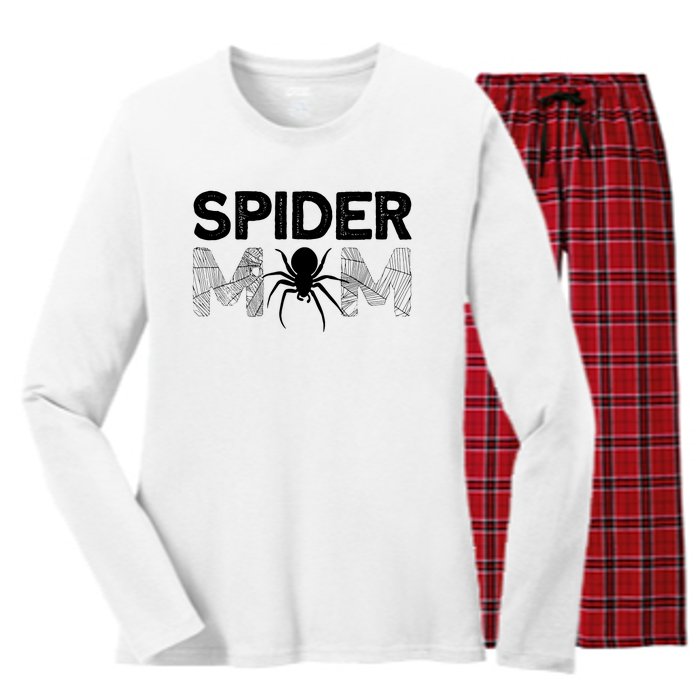 Funny Spider Design For Women Girl Sarachnid Spidey Lovers Women's Long Sleeve Flannel Pajama Set 