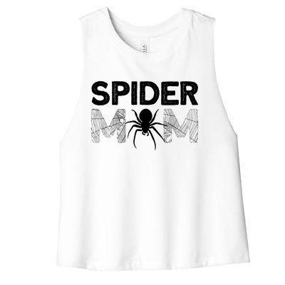 Funny Spider Design For Women Girl Sarachnid Spidey Lovers Women's Racerback Cropped Tank