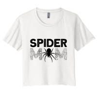 Funny Spider Design For Women Girl Sarachnid Spidey Lovers Women's Crop Top Tee