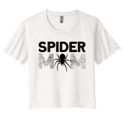 Funny Spider Design For Women Girl Sarachnid Spidey Lovers Women's Crop Top Tee