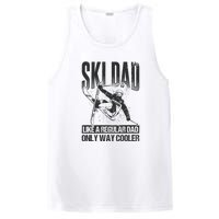 Funny Ski Dad Like A Regular Dad Only Way Cooler Gift Skier Lover PosiCharge Competitor Tank