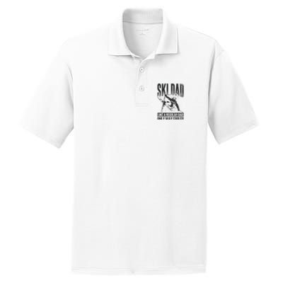 Funny Ski Dad Like A Regular Dad Only Way Cooler Gift Skier Lover PosiCharge RacerMesh Polo