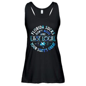 Florida Suckss Dont Move Here Last Local Funny Ladies Essential Flowy Tank