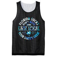 Florida Suckss Dont Move Here Last Local Funny Mesh Reversible Basketball Jersey Tank