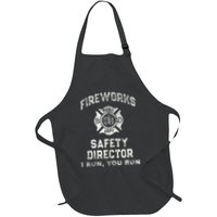 Fireworks Safety Director 4th Of July Firefighter Apron