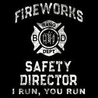 Fireworks Safety Director 4th Of July Firefighter Apron