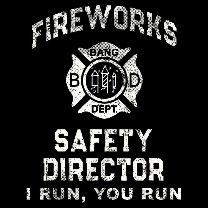 Fireworks Safety Director 4th Of July Firefighter Apron