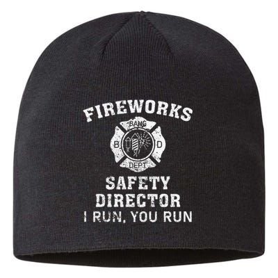 Fireworks Safety Director I Run You Run Bang Sustainable Beanie