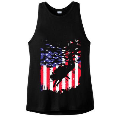 Funny Scuba Diving Design Scuba Dive Coach Deep Sea Diver Ladies PosiCharge Tri-Blend Wicking Tank