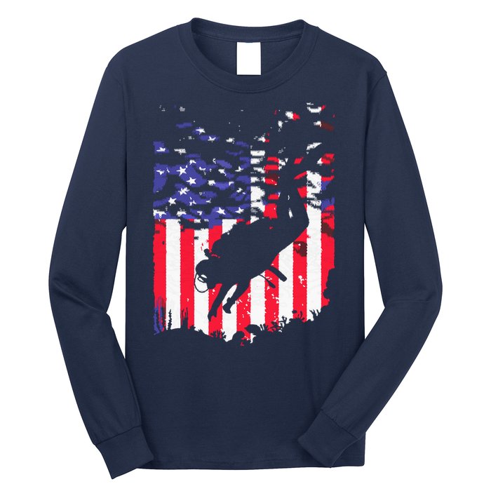 Funny Scuba Diving Design Scuba Dive Coach Deep Sea Diver Long Sleeve Shirt