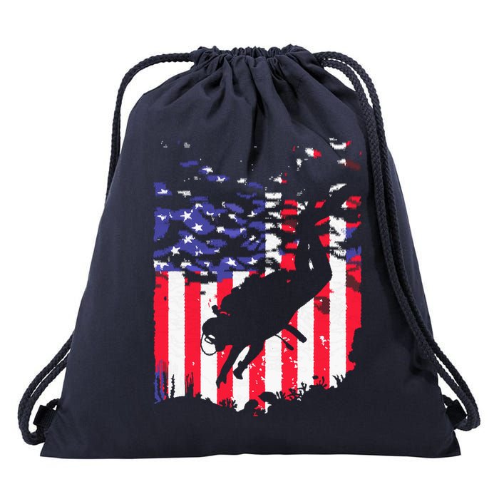 Funny Scuba Diving Design Scuba Dive Coach Deep Sea Diver Drawstring Bag