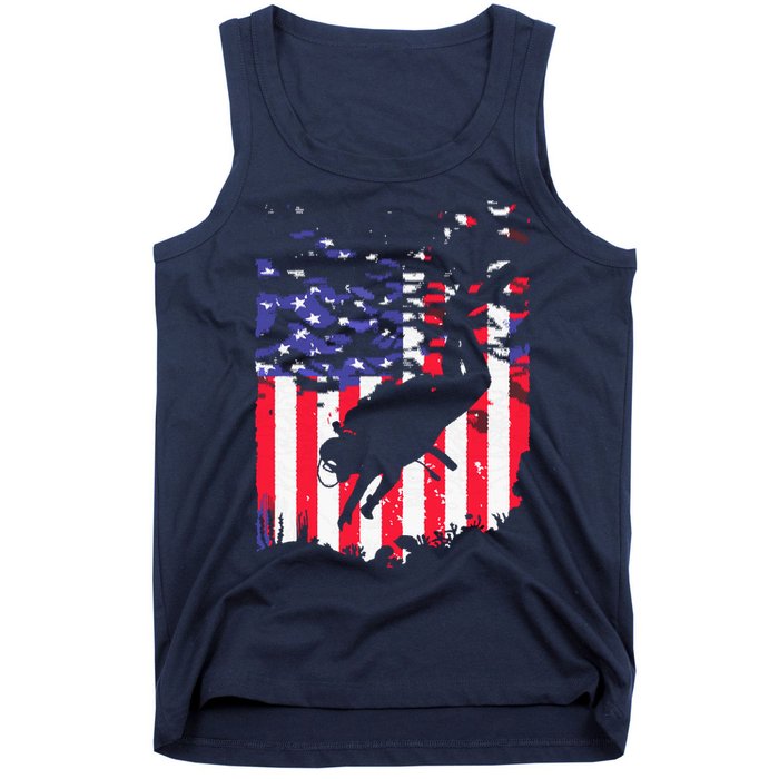 Funny Scuba Diving Design Scuba Dive Coach Deep Sea Diver Tank Top