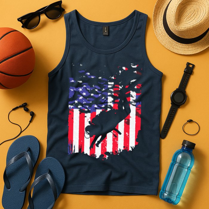 Funny Scuba Diving Design Scuba Dive Coach Deep Sea Diver Tank Top