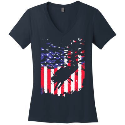 Funny Scuba Diving Design Scuba Dive Coach Deep Sea Diver Women's V-Neck T-Shirt
