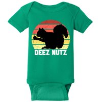 Funny Saying Deez Nutz Christmas Gopher Ugly Xmas Baby Bodysuit