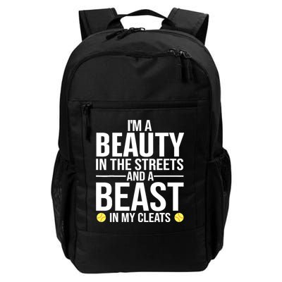 Funny Softball Design For Wo Girls Softball Team Player Backpack