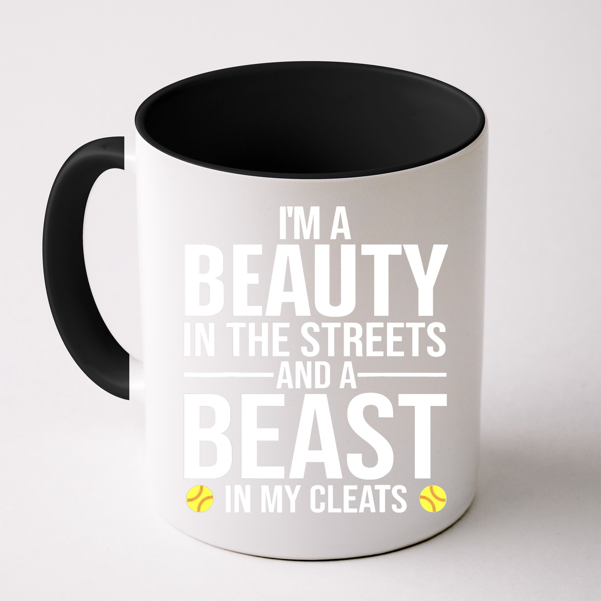 Funny Softball Design For Wo Girls Softball Team Player Mug